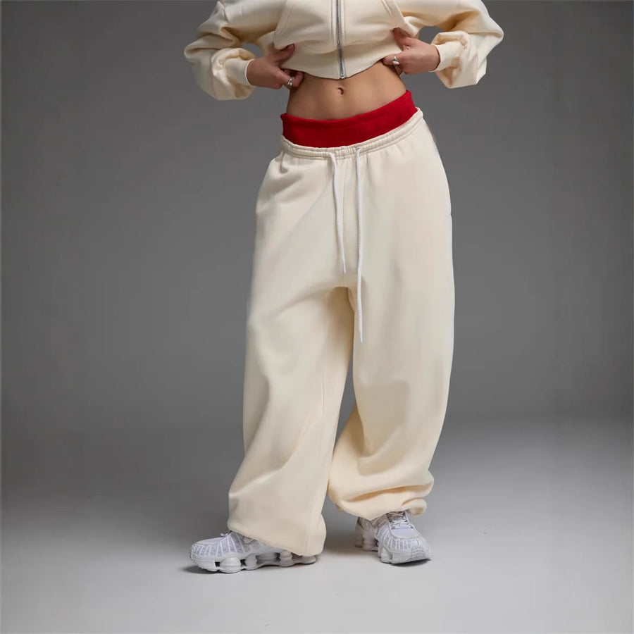 EWOOWE | Casual Straight-leg Wide Sweat Pants