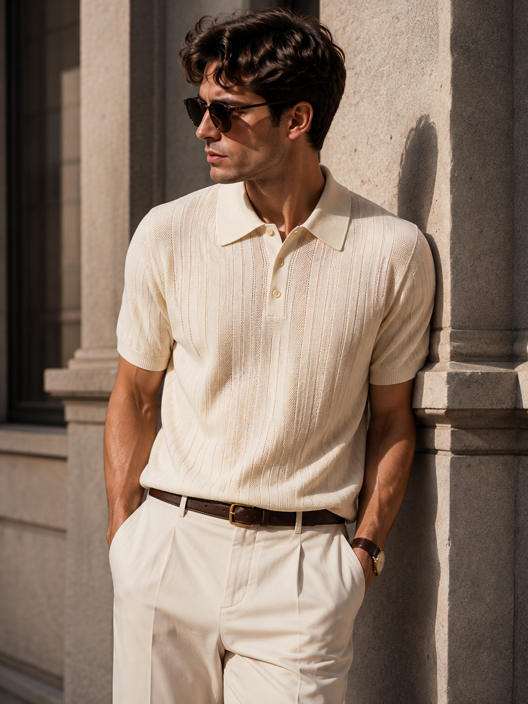 EWOOWE | Short-sleeved Knitted Polo
